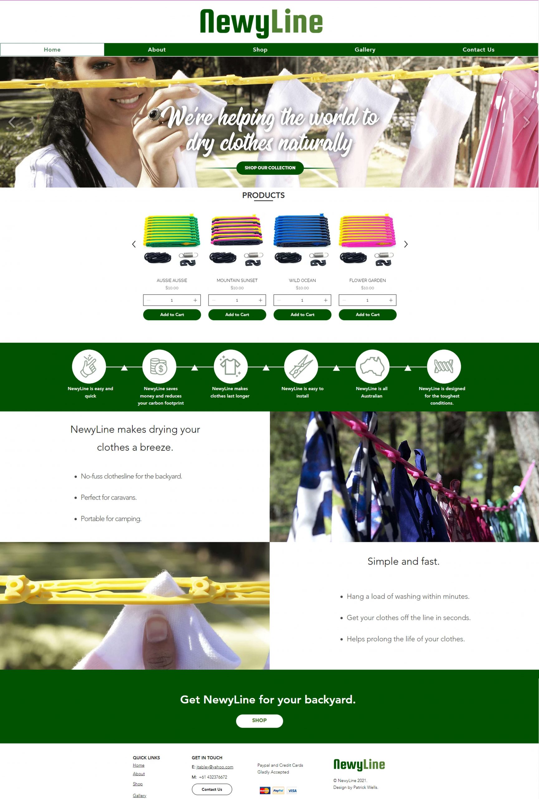 Small Business Web Design for NewyLine