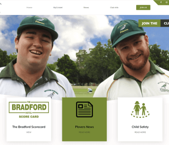 Plovers Cricket Website Redesign and Improvement