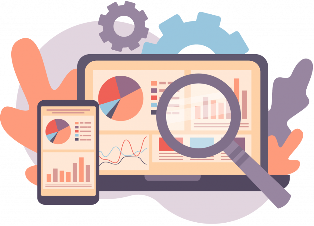 Illustration of analysis of a website