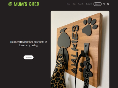 Small Business Website Build & Design: Mum's Shed
